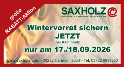 Rabattaktion Kaminholz September 2026